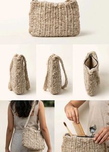 A set of 5 different types upcycled bags