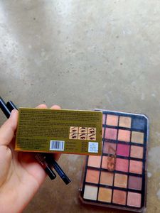 Eyeshadow Palette &amp; Kajal Bundle &amp; lip liner&amp; eyeb
