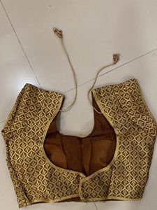 Elegant Gold Embroidered Blouse