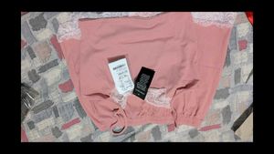Cozy Pink Ribbed Night Suit festival sale