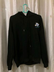 Black Cartoon Graphic Hoodie