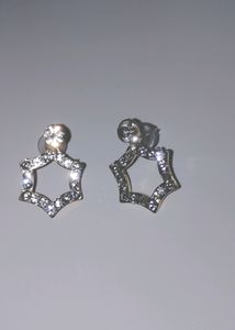 Star Shaped Diamond Earring