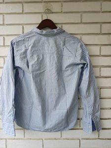 Classic Blue Striped Button-Up Shirt