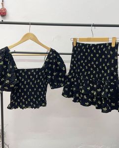 Miss selfridge floral black co-ord