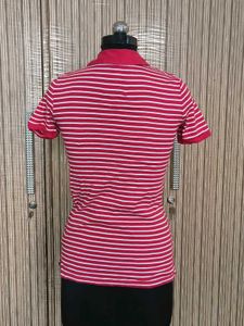Classic Striped Polo T-Shirt