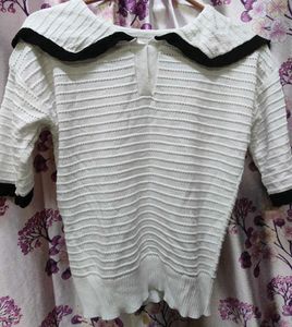 Chic White Knit Top