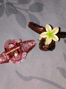 Cute Flower Hair Claw Clips (Set of 2)