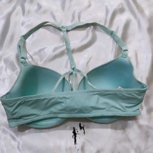 Comfortable Light Blue Push-Up Bra