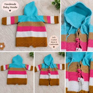 🧶 Handmade Crochet Baby Hoodie👼