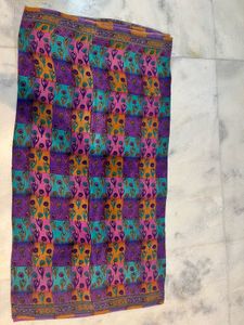 Vibrant Multicolor Crepe Floral Saree