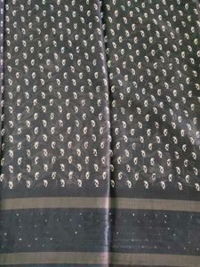 Elegant Grey Floral Saree.it is New Saree..