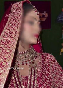 pakistani Red full  jwellery set