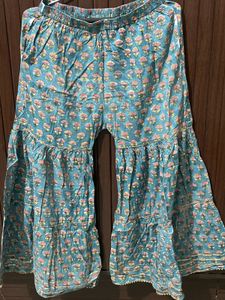 Beautiful Teal Floral Print Kurta