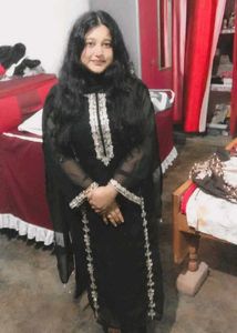 Elegant Black Kurta with Intricate Embellishments