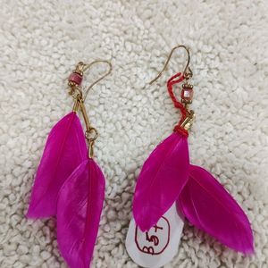 Feather earings