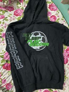 Black Soccer Hoodie