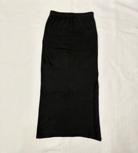 Black Slit Pencil Skirt