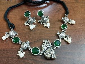 Radha Krishna Beautiful Set With Semi-precious Work 👌👌👌👌💕