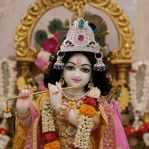 Pure Primium Silver Mukut for Ladoo Gopal ji