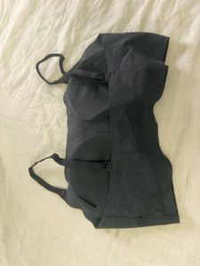 Black Strappy Sports Girl Briefs