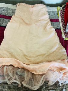 Peach &amp; Teal Designer Lehenga Set | Floral Embroid