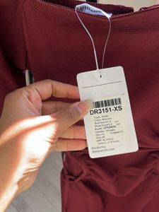 Burgundy Mini Dress