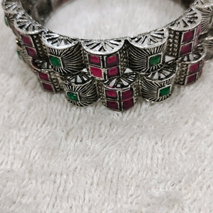 Silver replica bangles