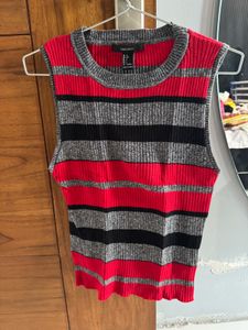 Forever 21 Striped Knit Top