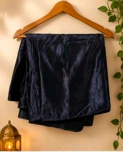 Elegant black satin saree