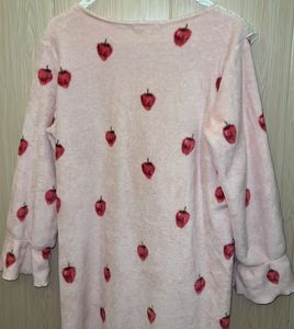 Kawaii Strawberry Print Nightgown