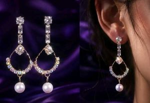Elegant Rose Pearl Stud Earrings each any of the a