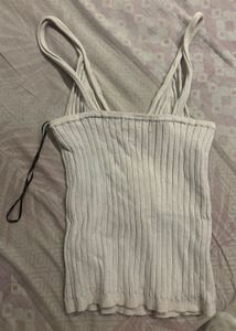H&amp;M Ribbed Knit V-Neck Cami