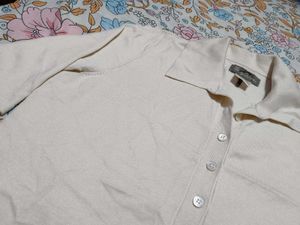 Vintage Cream Polo TShirt