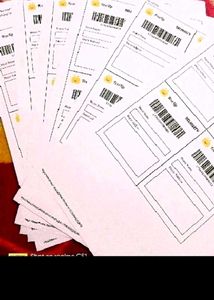 32 Shipping Labels B&amp;W