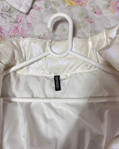 Pearly White Puffy Jacket