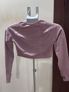 Mauve Cropped Athletic Top