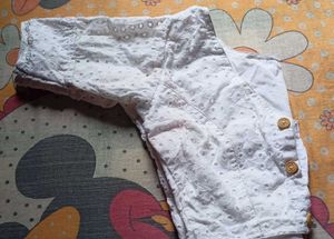 Elegant White hakoba Blouse