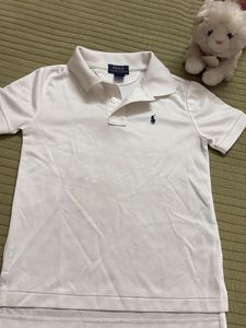 White Polo T-Shirt with Logo