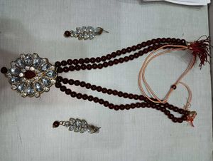 Elegant Beaded Necklace & Earring Set