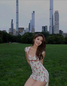 cherry Print Mini Dress