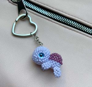 Cute Beaded Chick Charm or keychain
