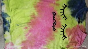 Tie-Dye "Good Night" Graphic Top