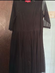 Elegant Black Tulle Dress