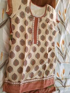 Chanderi Silk Work Kurta