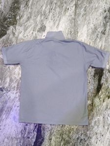 Grey Blue Polo T-Shirt