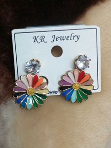 Colorful Daisy Earrings