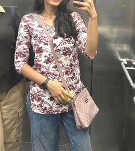Floral Short Kurti