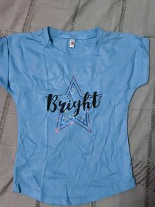 Cute Blue 'Bright' Tee