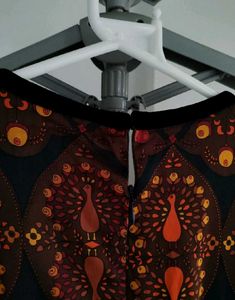 Designer silk printed dress