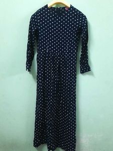 Chic Polka Dot Maxi Dress size S